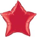Mayflower Distributing 4 in. Ruby Red Star Flat Foil Balloon 4848